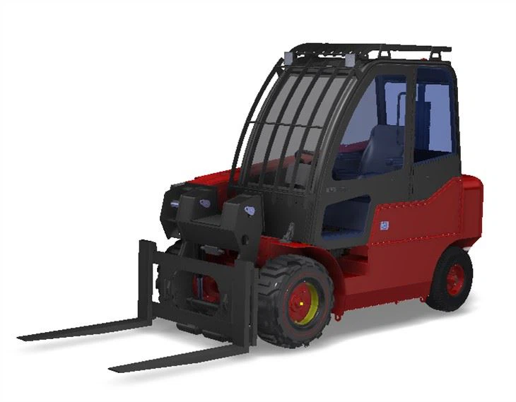 3 toneladas Mini Pequeno Telehandler Compacto