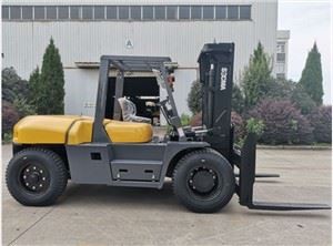 Empilhadeira Diesel de 10 Toneladas para Elevação de Carga de Armazém